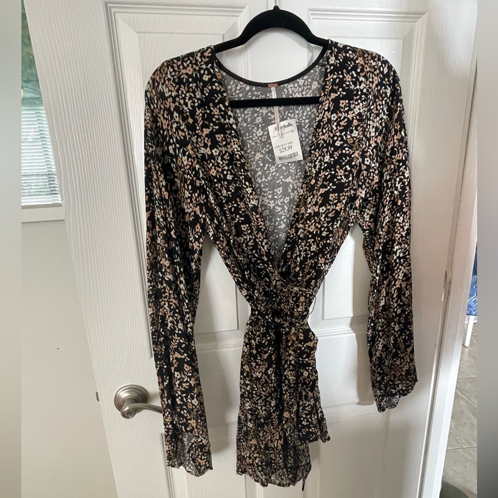 NWT Long sleeve floral romper by Free People